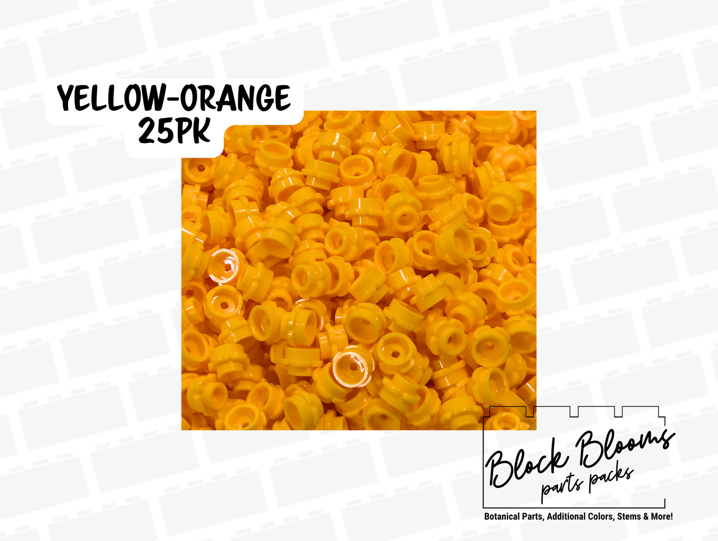 LEGO® 25pk - Bright Orange 1x1 Flowers