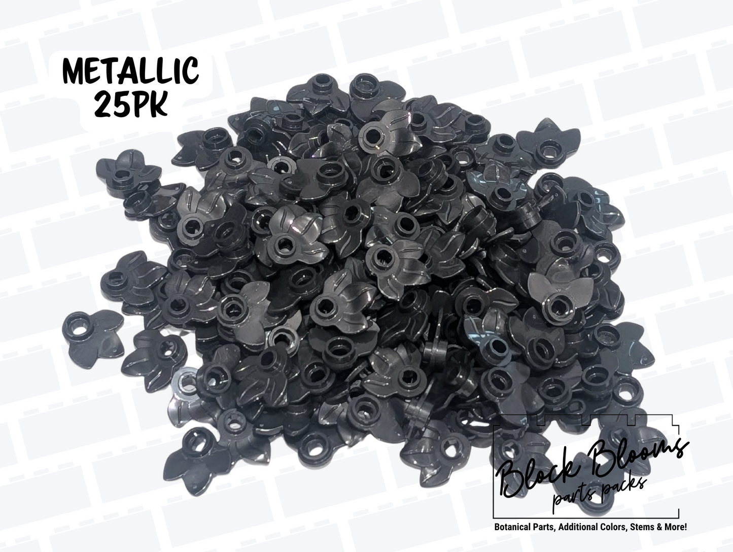 LEGO® 25pk - Metallic Flower Petals - 3-Leaf Plates