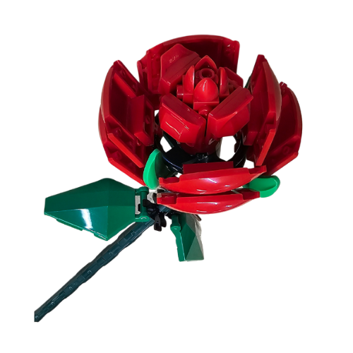 LEGO® Elegant Red Rose - Curved
