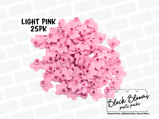 LEGO® 25pk - Light Pink Flower Petals - 3-Leaf Plates