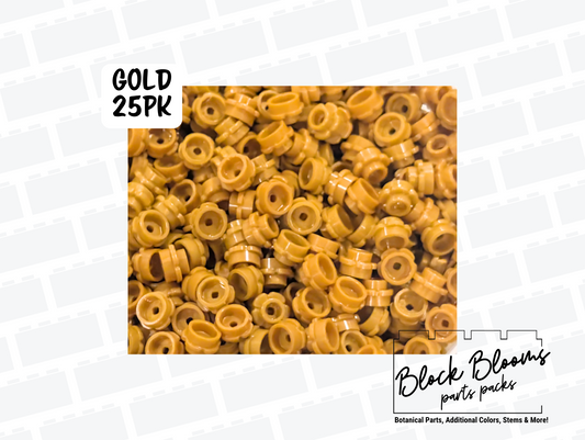 LEGO® 25pk - Gold 1x1 Flowers