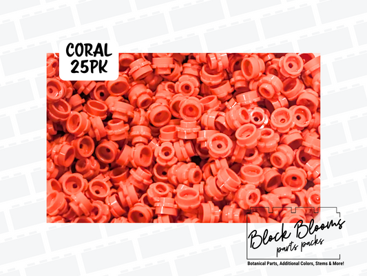 LEGO® 25pk - Coral 1x1 Flowers
