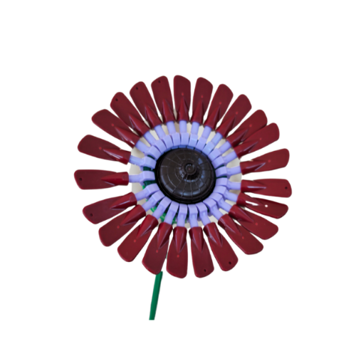 LEGO® Dark Red Gerbera Daisy Single Bloom
