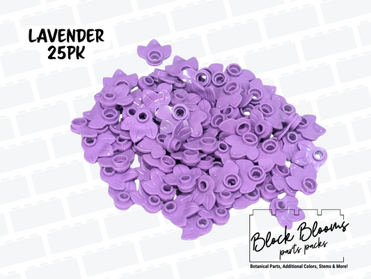 LEGO® 25pk - Lavender Flower Petals - 3-Leaf Plates
