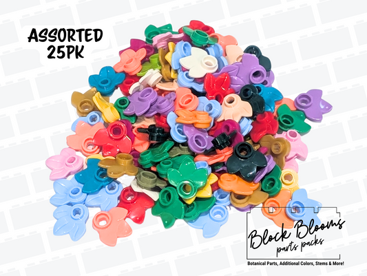 LEGO® 25pk - Assorted Flower Petals - 3-Leaf Plates