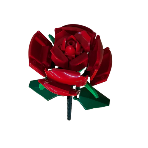LEGO® Elegant Red Rose - Straight
